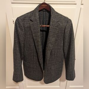 Bonobos Tweed Suit Jacket Grey/Navy Plaid, size 40R